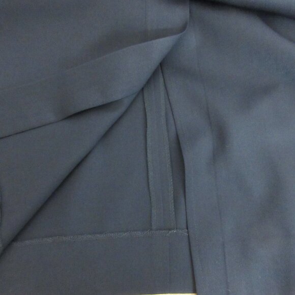 Perry Ellis Portfolio Skirt Womens Size 14 Black Pencil Straight 100% Wool Italy - Picture 7 of 10